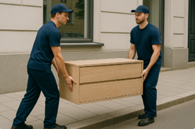 Bordsteintransport mit dem Möbeltaxi in Dresden
